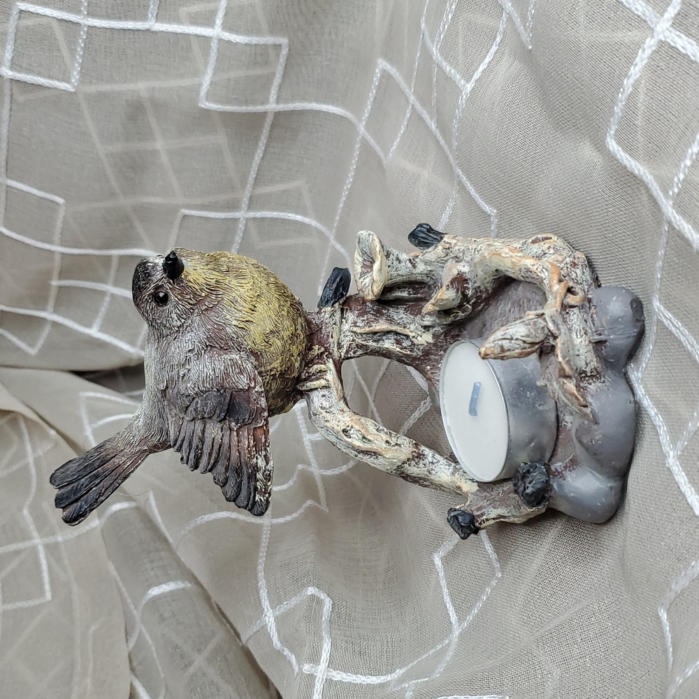 NWOT Charming Chickadee Bird Tealight Holder - Picture 4 of 7